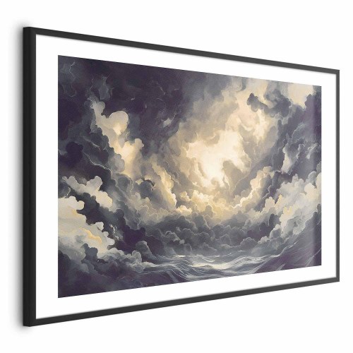 Abstrakt plakat med skyer og lys - Epic Play of Light