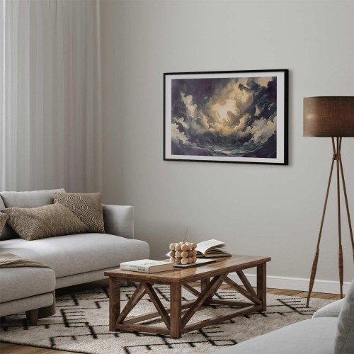 Abstrakt plakat med skyer og lys - Epic Play of Light