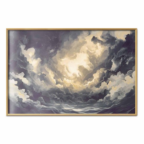 Abstrakt plakat med skyer og lys - Epic Play of Light