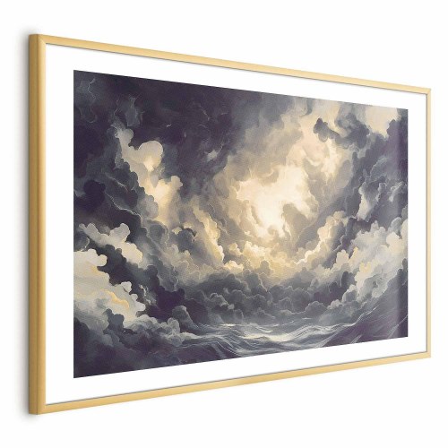 Abstrakt plakat med skyer og lys - Epic Play of Light