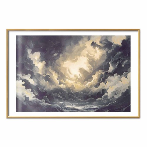 Abstrakt plakat med skyer og lys - Epic Play of Light