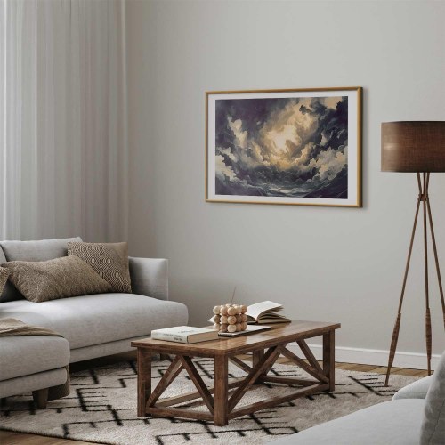 Abstrakt plakat med skyer og lys - Epic Play of Light