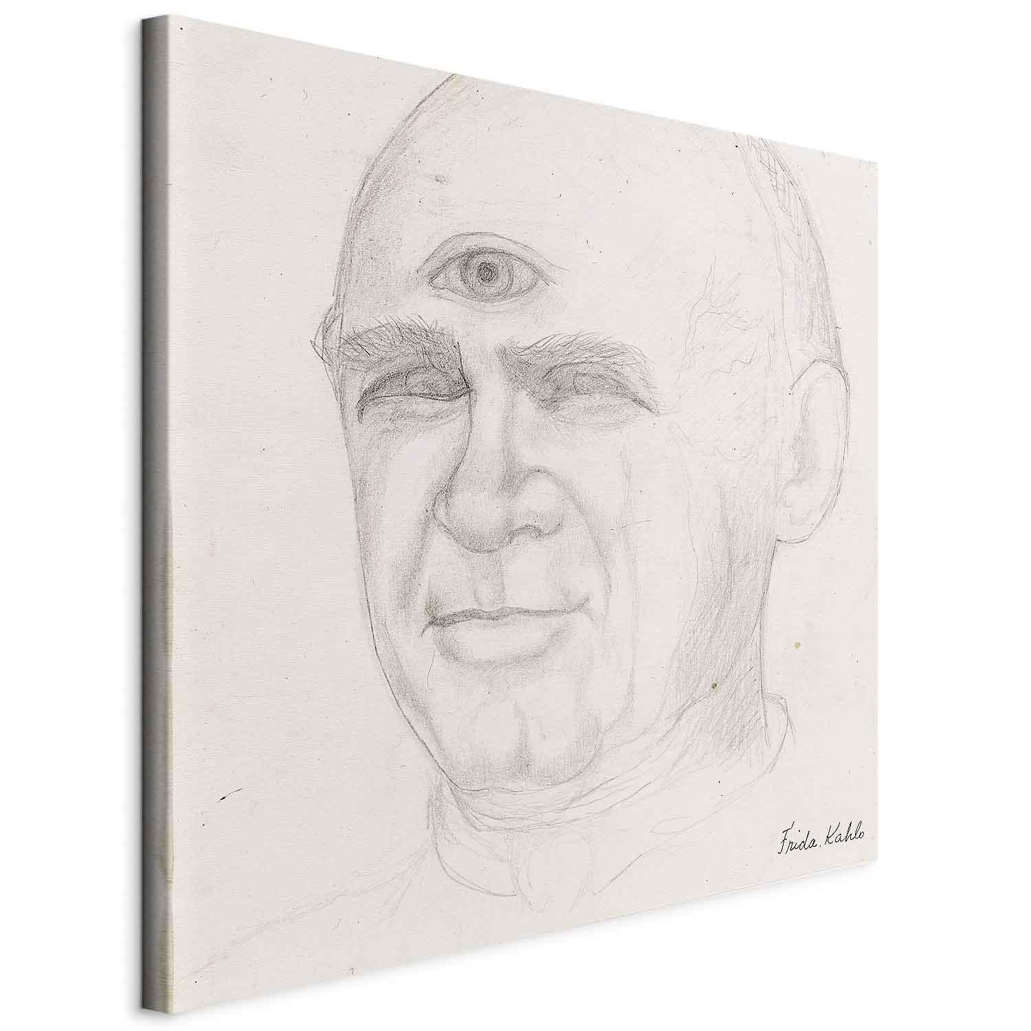 Frida Kahlo billede på lærred - Portræt af Nacho Aguirre