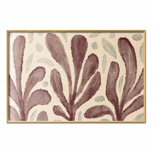 Abstrakt plakat Leaves and Spots - blade og pletter inspireret af Matisse