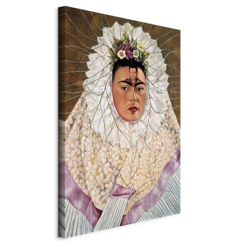 Frida Kahlo - Selvportræt som tehuana lærredsbillede