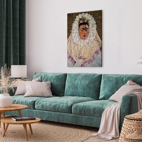 Frida Kahlo - Selvportræt som tehuana lærredsbillede