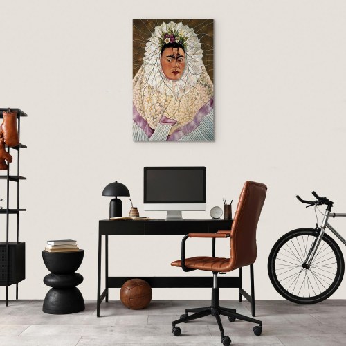 Frida Kahlo - Selvportræt som tehuana lærredsbillede