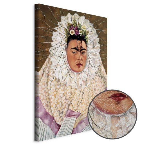 Frida Kahlo - Selvportræt som tehuana lærredsbillede