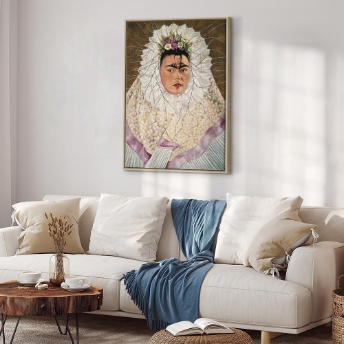 Frida Kahlo - Selvportræt som tehuana lærredsbillede