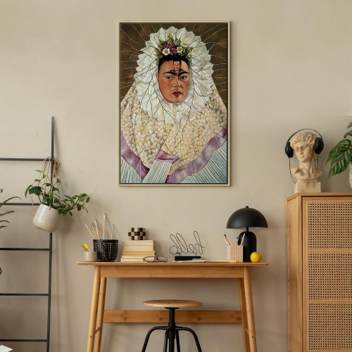 Frida Kahlo - Selvportræt som tehuana lærredsbillede