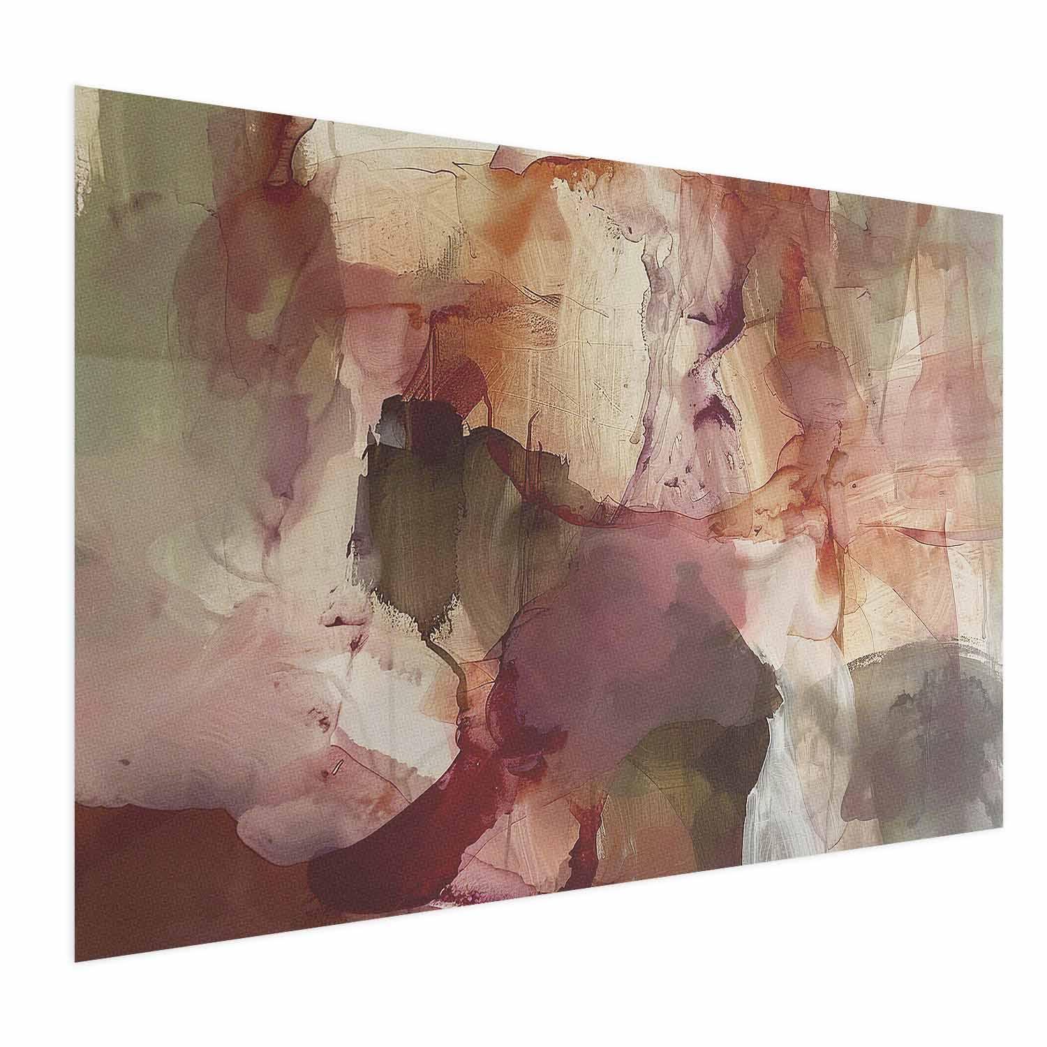 Abstrakt plakat Spring Composition - akvarelmotiv i flere størrelser og rammevarianter