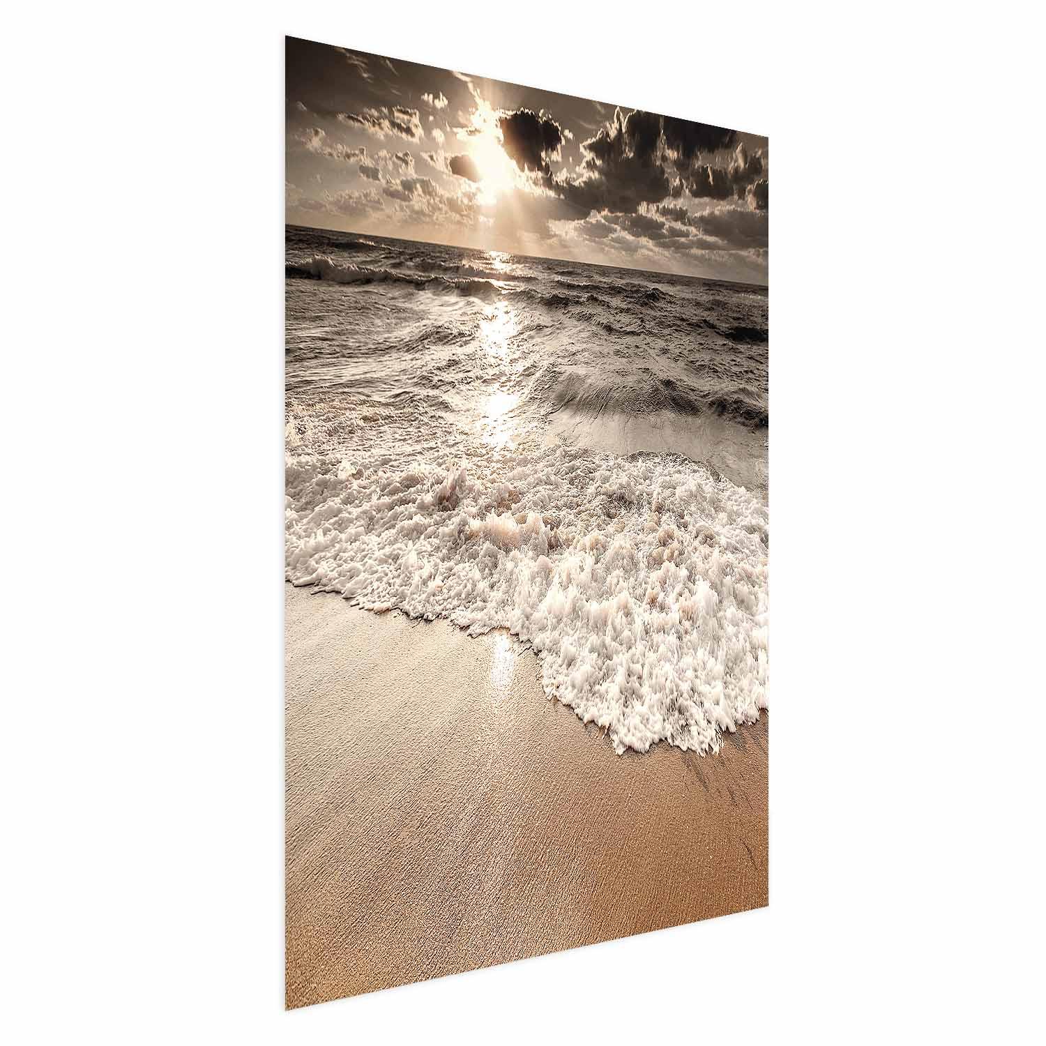Plakat - Bølgernes rum landskabsplakat - 40 x 60 cm - Uden ramme billede