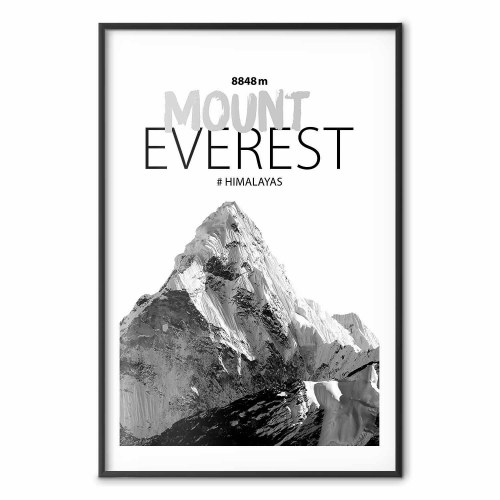 Plakat med Mount Everest - landskabsplakat