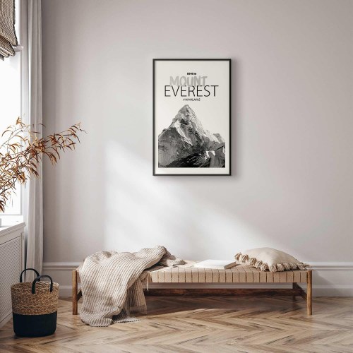 Plakat med Mount Everest - landskabsplakat