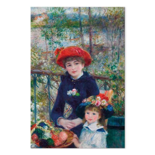 Pierre-Auguste Renoir billede på lærred - To søstre på terrassen