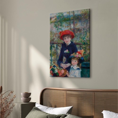 Pierre-Auguste Renoir billede på lærred - To søstre på terrassen