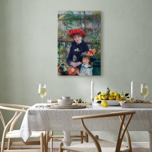 Pierre-Auguste Renoir billede på lærred - To søstre på terrassen
