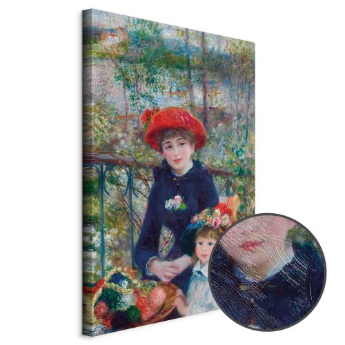 Pierre-Auguste Renoir billede på lærred - To søstre på terrassen