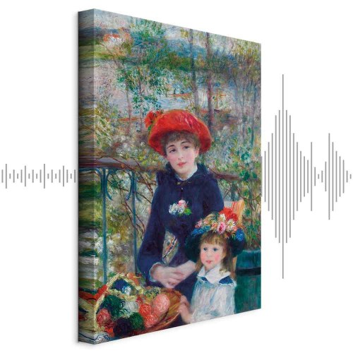 Pierre-Auguste Renoir billede på lærred - To søstre på terrassen