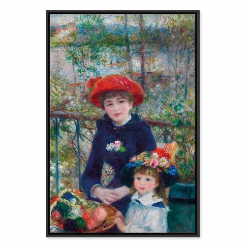 Pierre-Auguste Renoir billede på lærred - To søstre på terrassen