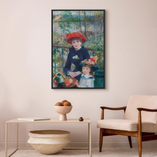 Pierre-Auguste Renoir billede på lærred - To søstre på terrassen