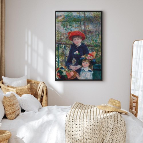 Pierre-Auguste Renoir billede på lærred - To søstre på terrassen