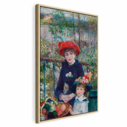 Pierre-Auguste Renoir billede på lærred - To søstre på terrassen
