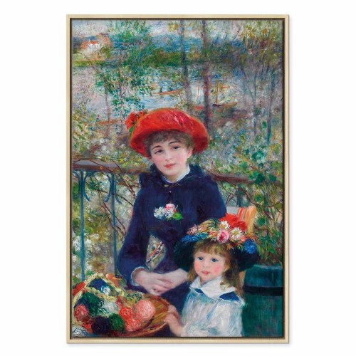 Pierre-Auguste Renoir billede på lærred - To søstre på terrassen