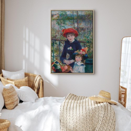 Pierre-Auguste Renoir billede på lærred - To søstre på terrassen