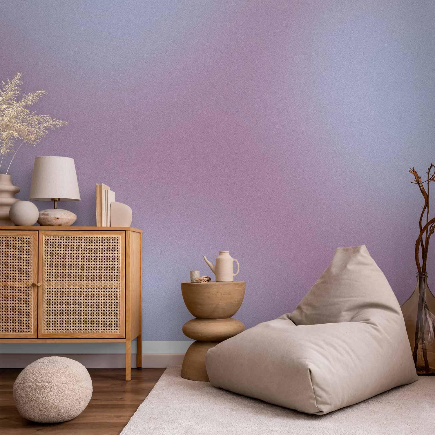 Fototapet Complex Gradient - gradientkomposition i nostalgiske farver til væg og indretning - 350 x 256 cm - Standard
