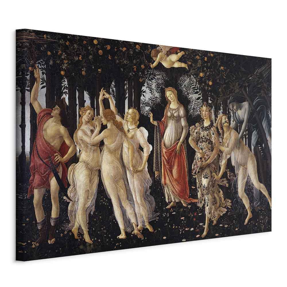 Sandro Botticelli Primavera billede på lærred - 90 x 60 cm - Standard