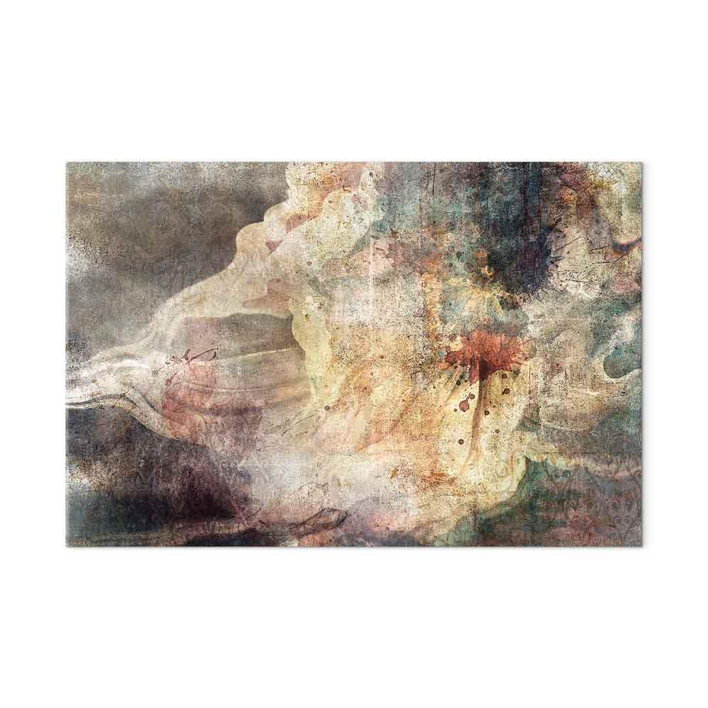 Abstrakt billede på lærred - Vild dans i tågen, bredformat - 90 x 60 cm - Premium Print billede