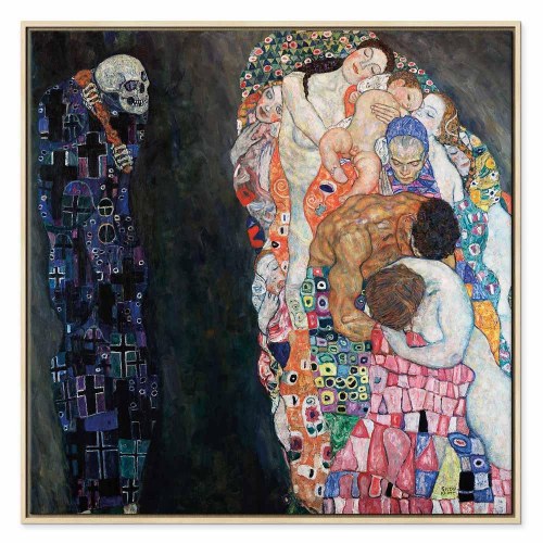 Gustav Klimt billede på lærred - Død og liv