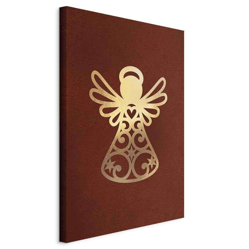 Lærredsbillede Angelic Gold lodret - 40 x 60 cm - På italiensk lærred billede