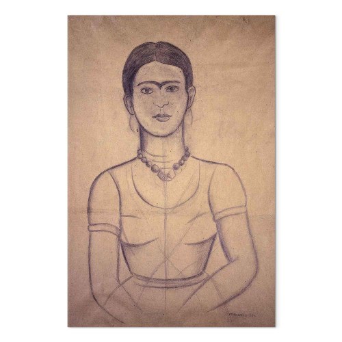Frida Kahlo Selvportræt 1929 lærredsbillede reproduktion