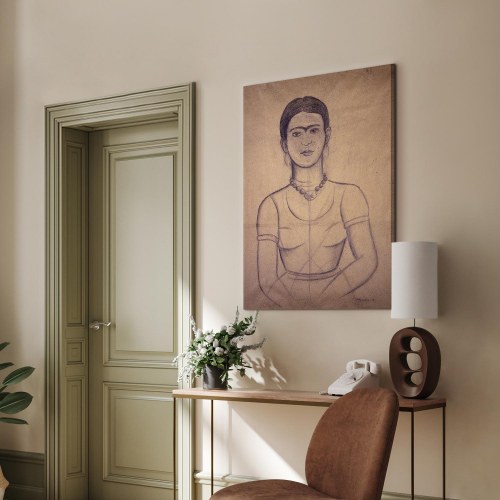Frida Kahlo Selvportræt 1929 lærredsbillede reproduktion