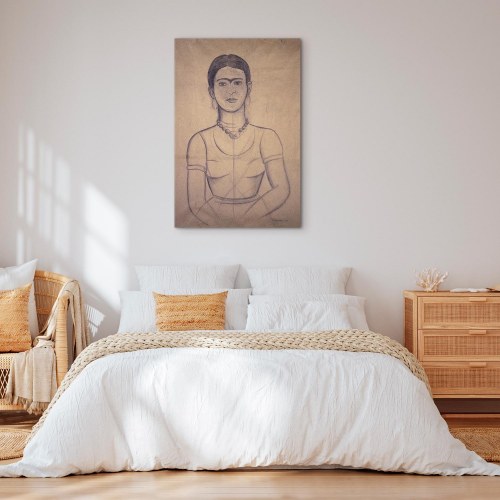 Frida Kahlo Selvportræt 1929 lærredsbillede reproduktion