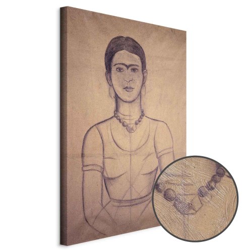 Frida Kahlo Selvportræt 1929 lærredsbillede reproduktion