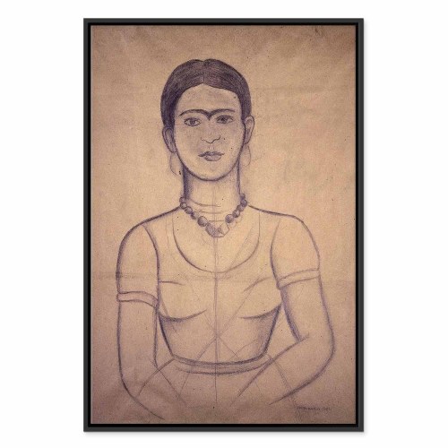 Frida Kahlo Selvportræt 1929 lærredsbillede reproduktion