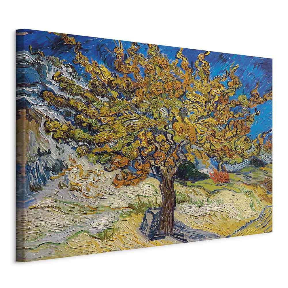 Billede på lærred med Vincent van Gogh-motivet Morbærtræ - 120 x 80 cm - På italiensk lærred