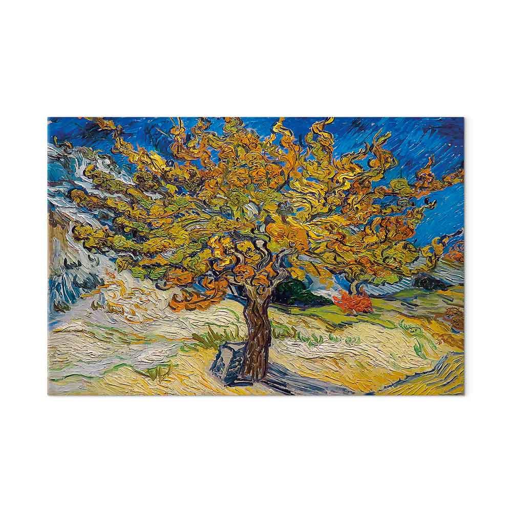 Billede på lærred med Vincent van Gogh-motivet Morbærtræ - 120 x 80 cm - Akustisk