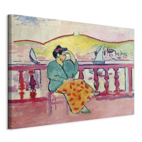 Henri Matisse billede på lærred - Kvinde på terrassen