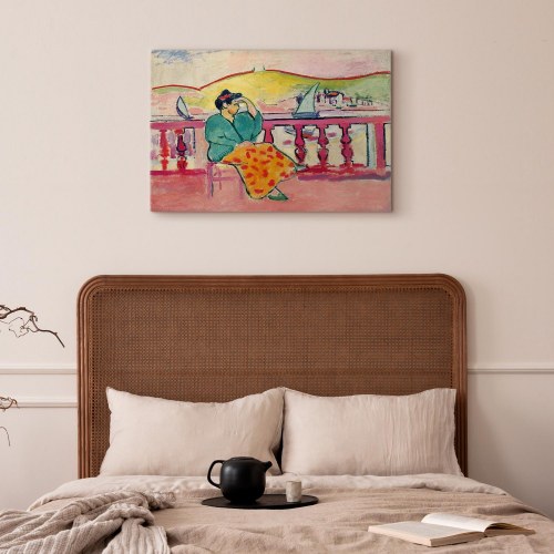 Henri Matisse billede på lærred - Kvinde på terrassen