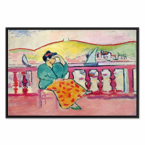 Henri Matisse billede på lærred - Kvinde på terrassen