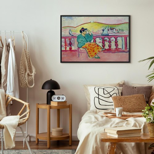 Henri Matisse billede på lærred - Kvinde på terrassen