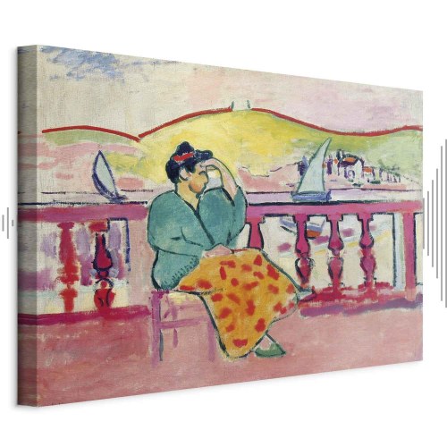 Henri Matisse billede på lærred - Kvinde på terrassen