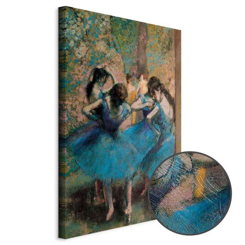 Edgar Degas Blå dansere billede på lærred