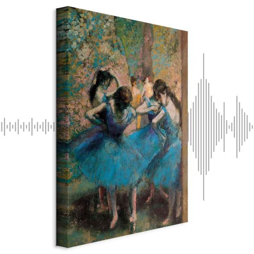 Edgar Degas Blå dansere billede på lærred