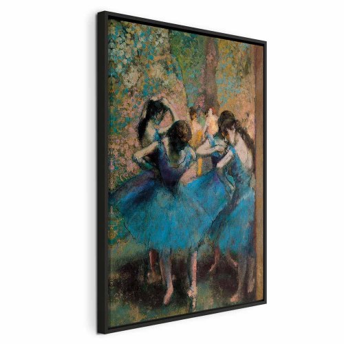 Edgar Degas Blå dansere billede på lærred