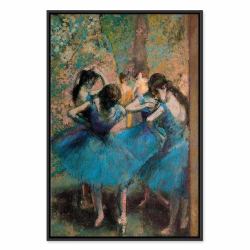 Edgar Degas Blå dansere billede på lærred